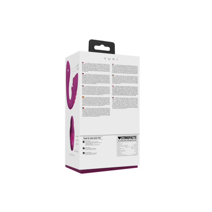 Yuki - Dual Motor G-Spot Vibrator met Masserende Parels - Roze