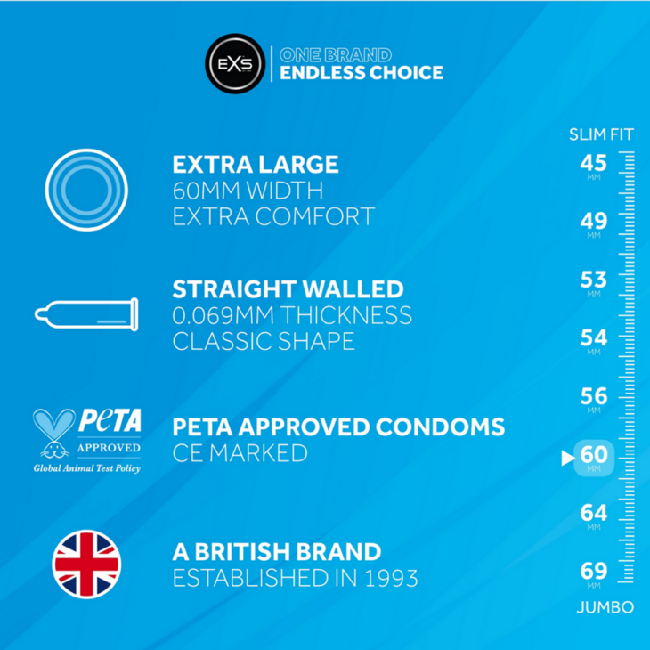 EXS Jumbo - Condooms - 12 Stuks