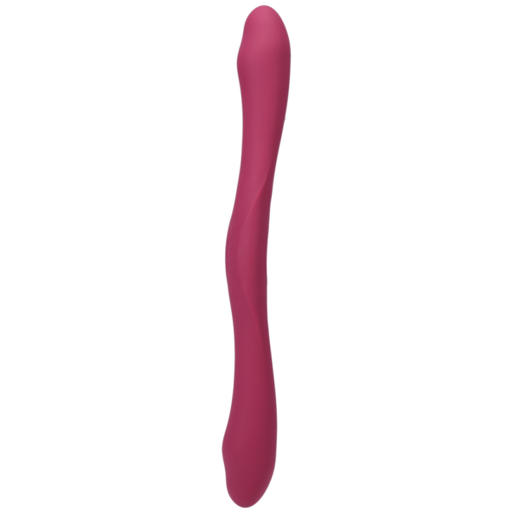 Duet - Dubbel Eind Vibrator met Draadloze Afstandsbediening - Berry