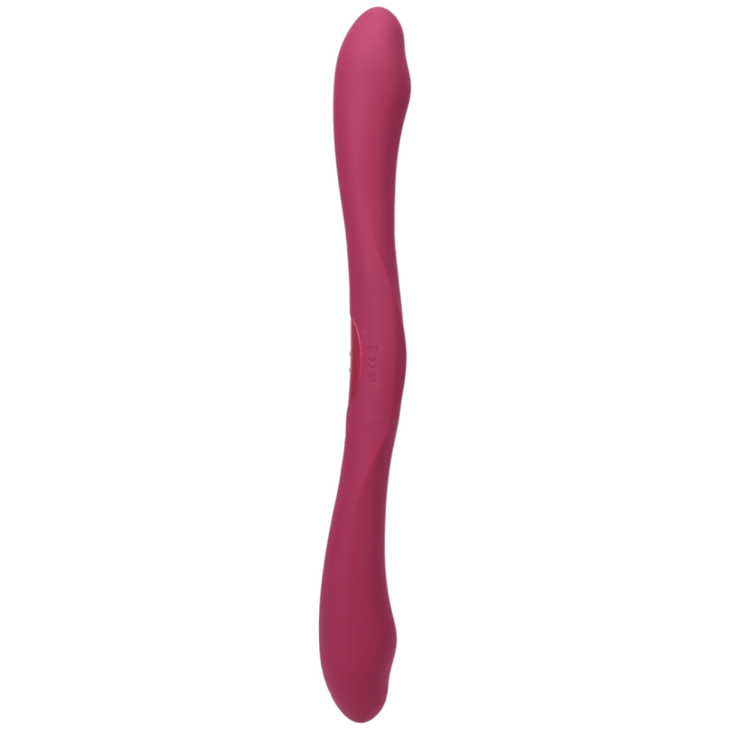 Duet - Dubbel Eind Vibrator met Draadloze Afstandsbediening - Berry