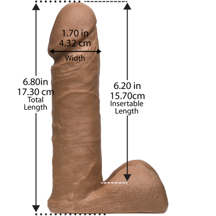 UR3 Cock - 6 / 16 cm - Bruin
