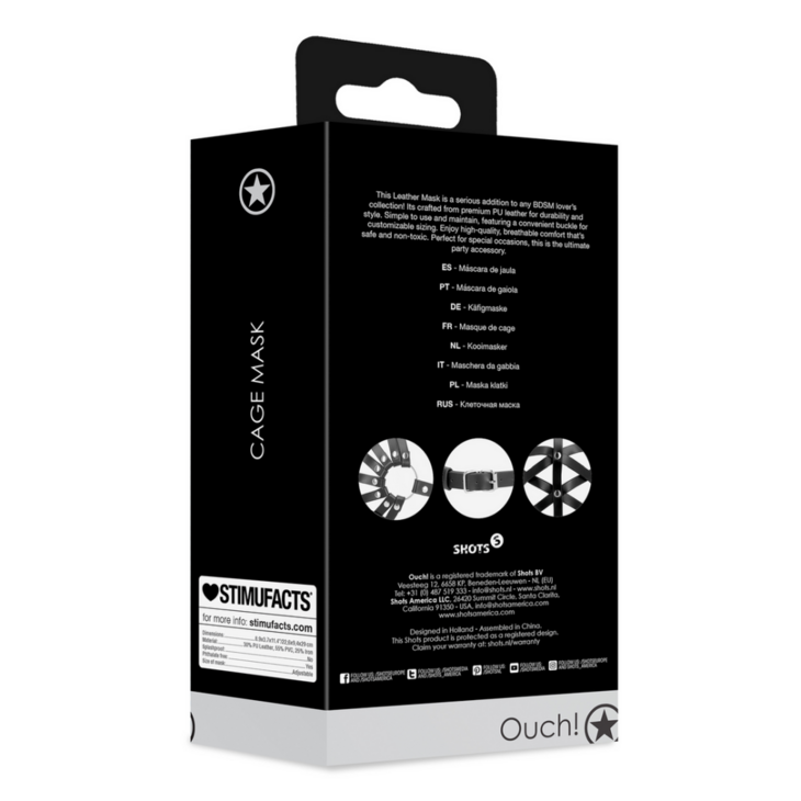 Cage Mask - Zwart