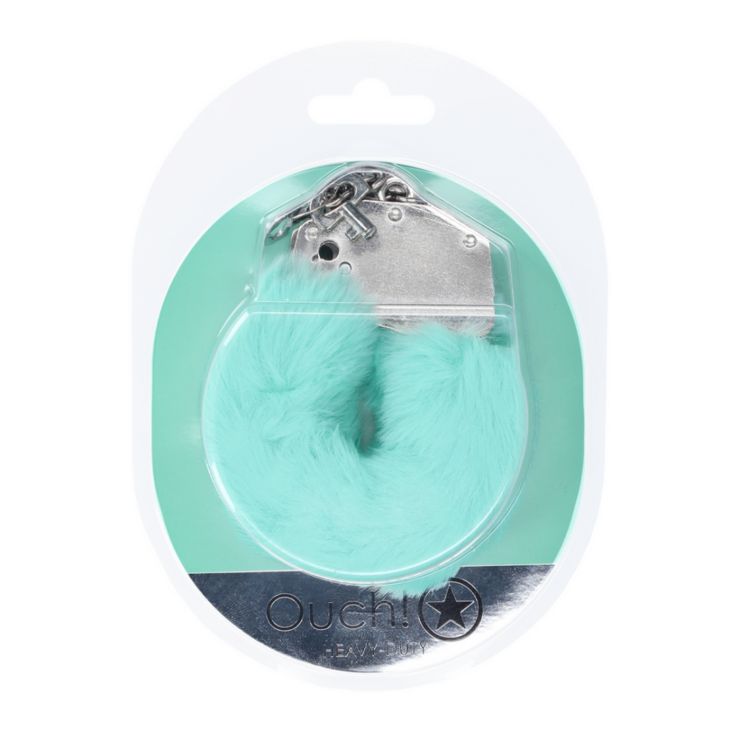 Zware Fluffy Handboeien - Poeder Groen