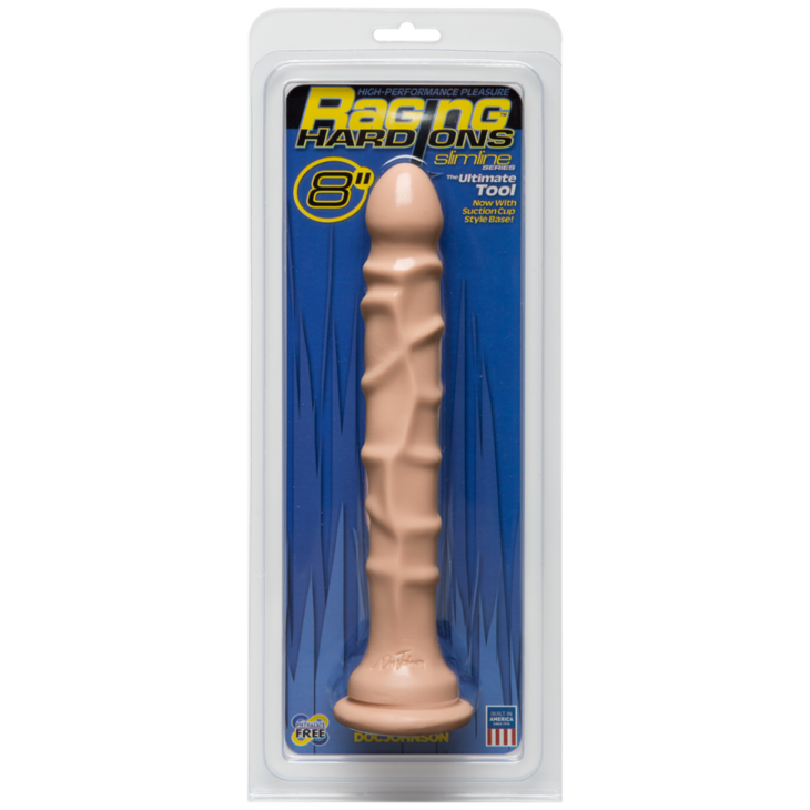 Slimline Dong met Zuignap - 8 / 20 cm - Vanille