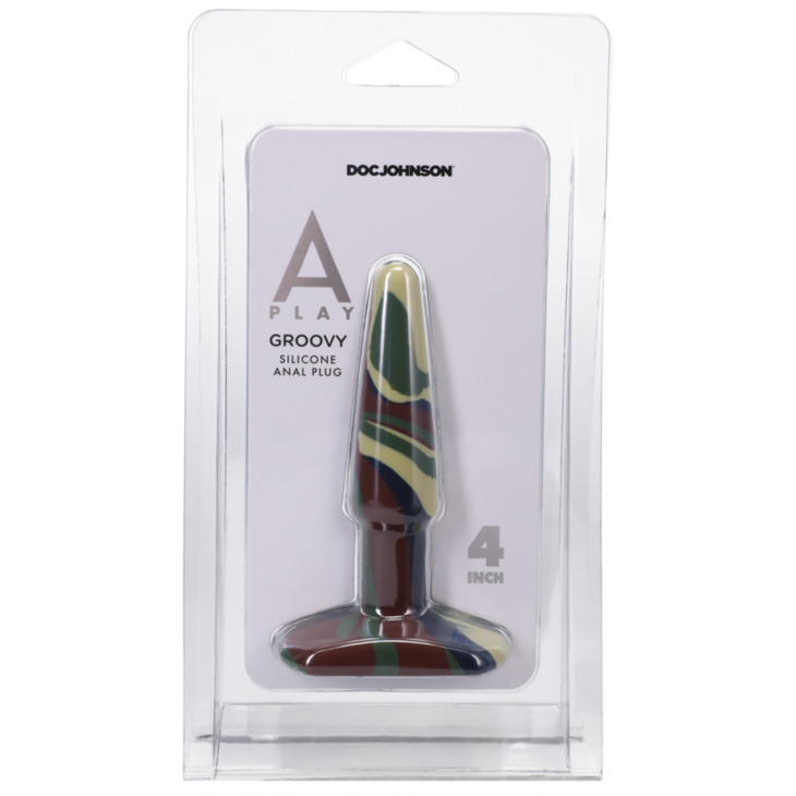 Groovy - Silicone Anale Plug - 4 / 10 cm - Camouflage