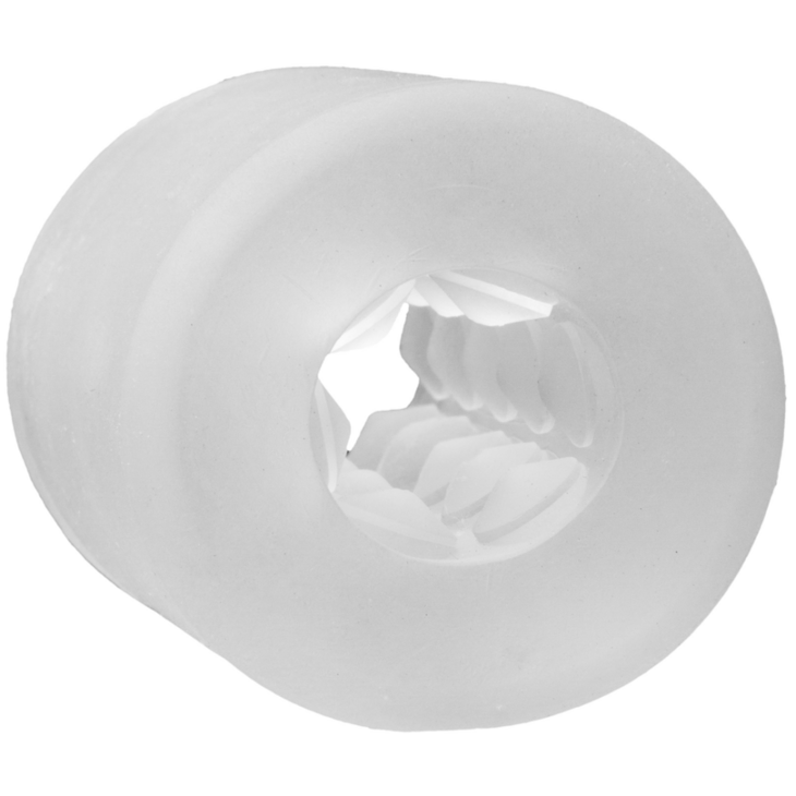 Glow Helping Head - Masturbator Sleeve - Frost / Groen Gloed