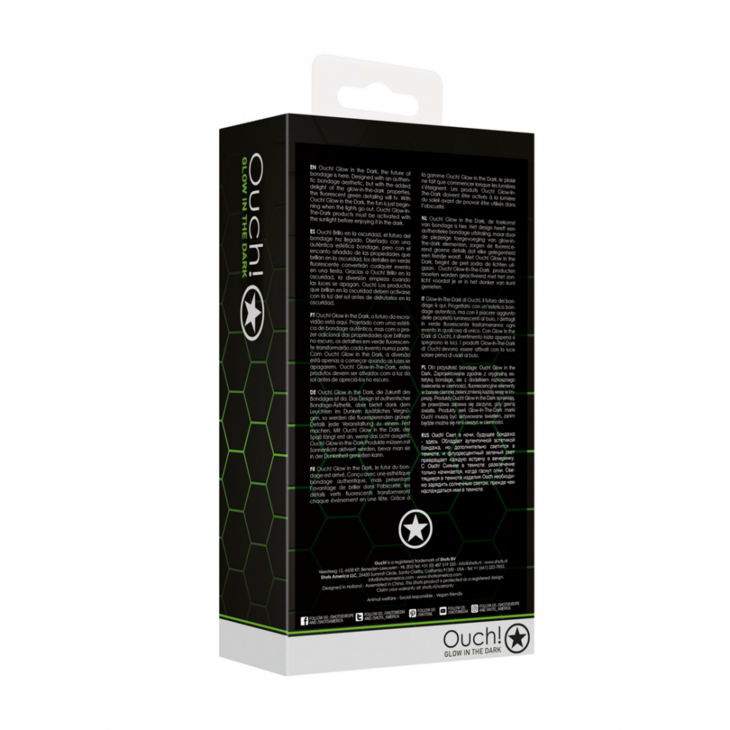 Butt Plug with Cockring  Ball Strap - Glow in the Dark