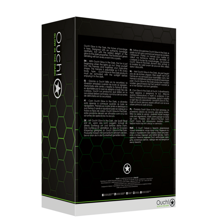 Borst Bulldog Harnas - Glo-in-the-Dark - L/XL