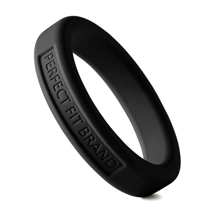 Silicone Hefty Ring Classic - Cockring - 1,75 / 4,4 cm - Zwart