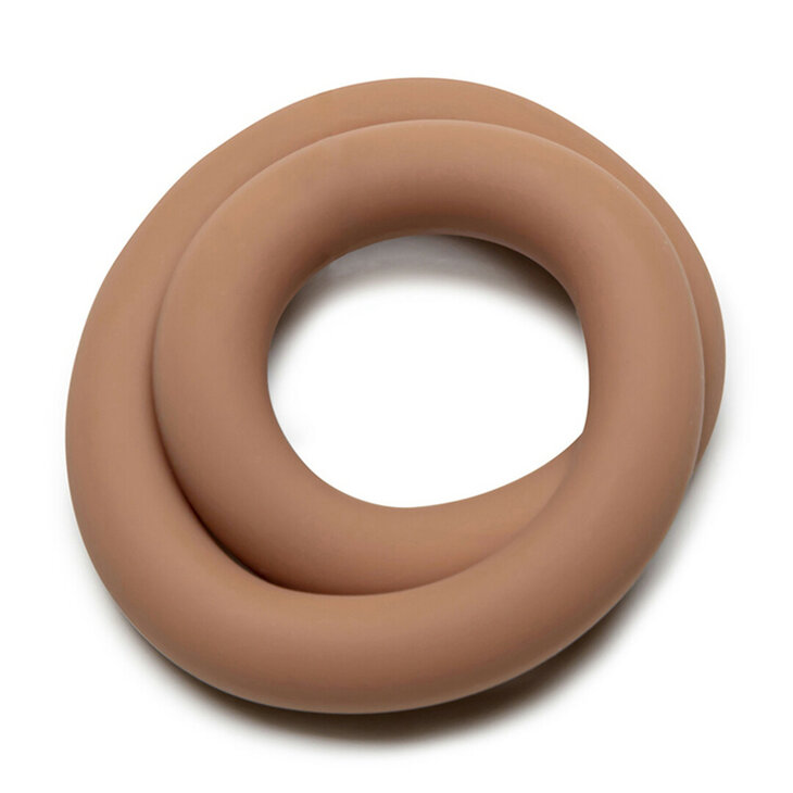 Siliconen Hefty Wrap Ring - Cockring - 9 / 22,9 cm - Huidskleur 3