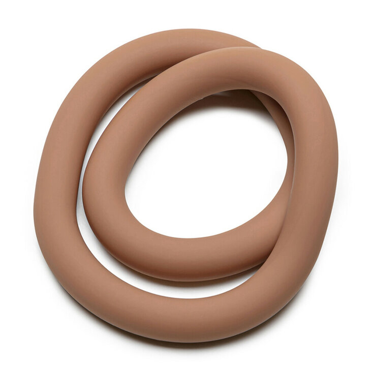 Siliconen Hefty Wrap Ring - Cockring - 12 / 30,5 cm - Huidskleur 3
