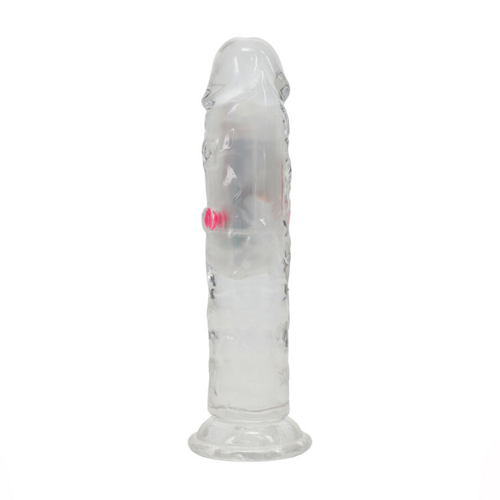 LED Vibrerende Rechte Penis - 6 / 15 cm - Transparant