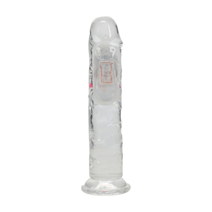 LED Vibrerende Rechte Penis - 7 / 18 cm - Transparant