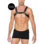 Leren Bulldog Harnas met Gespen - L/XL