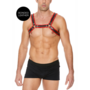 Leren Bulldog Harnas met Gespen - S/M