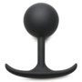 Comfort Plugs Silicone Weighted Round Plug 4.7" - Black