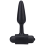 Vibrerende Butt Plug - 3 / 8 cm - Zwart