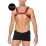 Leren Bulldog Harnas met Gespen - L/XL