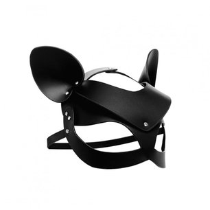 Bad Kitten - Zwart Leren Masker Bad Kitten - Zwart Leren Masker