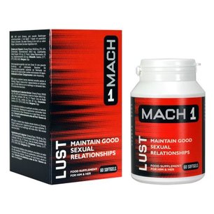 Mach 1 - Lust Libido Stimulerend Middel Voor Mannen - 60 softgels Mach 1 - Lust Libido Stimulerend Middel Voor Mannen - 60 softgels
