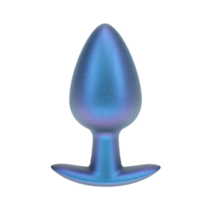 Zachte Siliconen Anale Plug - Groot - 3,5 / 8,9 cm - Metallic Blauw Zachte Siliconen Anale Plug - Groot - 3,5 / 8,9 cm - Metallic Blauw